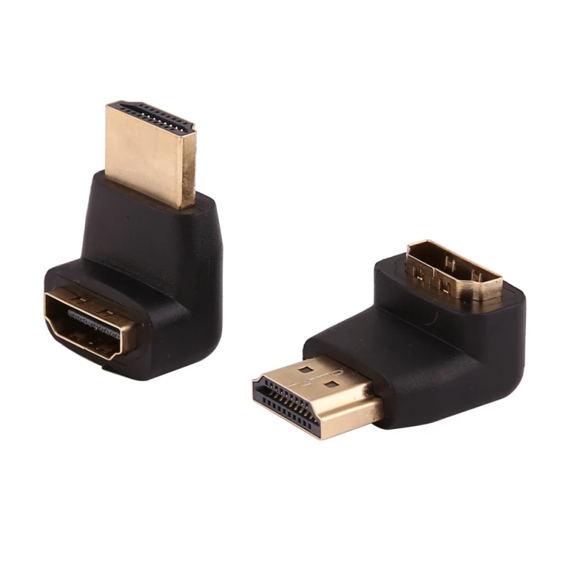 EDAL 2 шт./лот hdmi-кабель, адаптер преобразователей 270/90 градусов угол HDMI мужчин и женщин hdmi для 1080P HDTV Переходный кабель конвертер