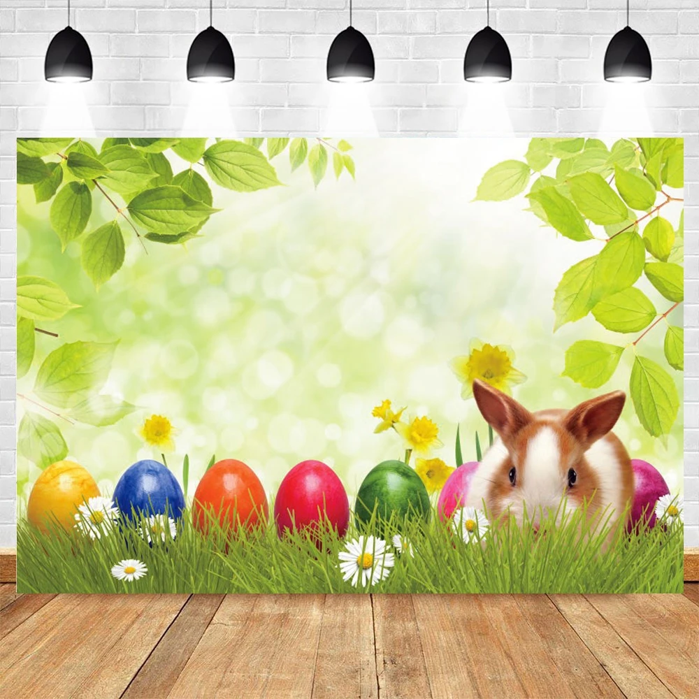 

Yeele Easter Spring Flower Eggs Rabbit Grassland Newborn Baby Photography Backdrop Vinyl Background For Photo Studio Photophone