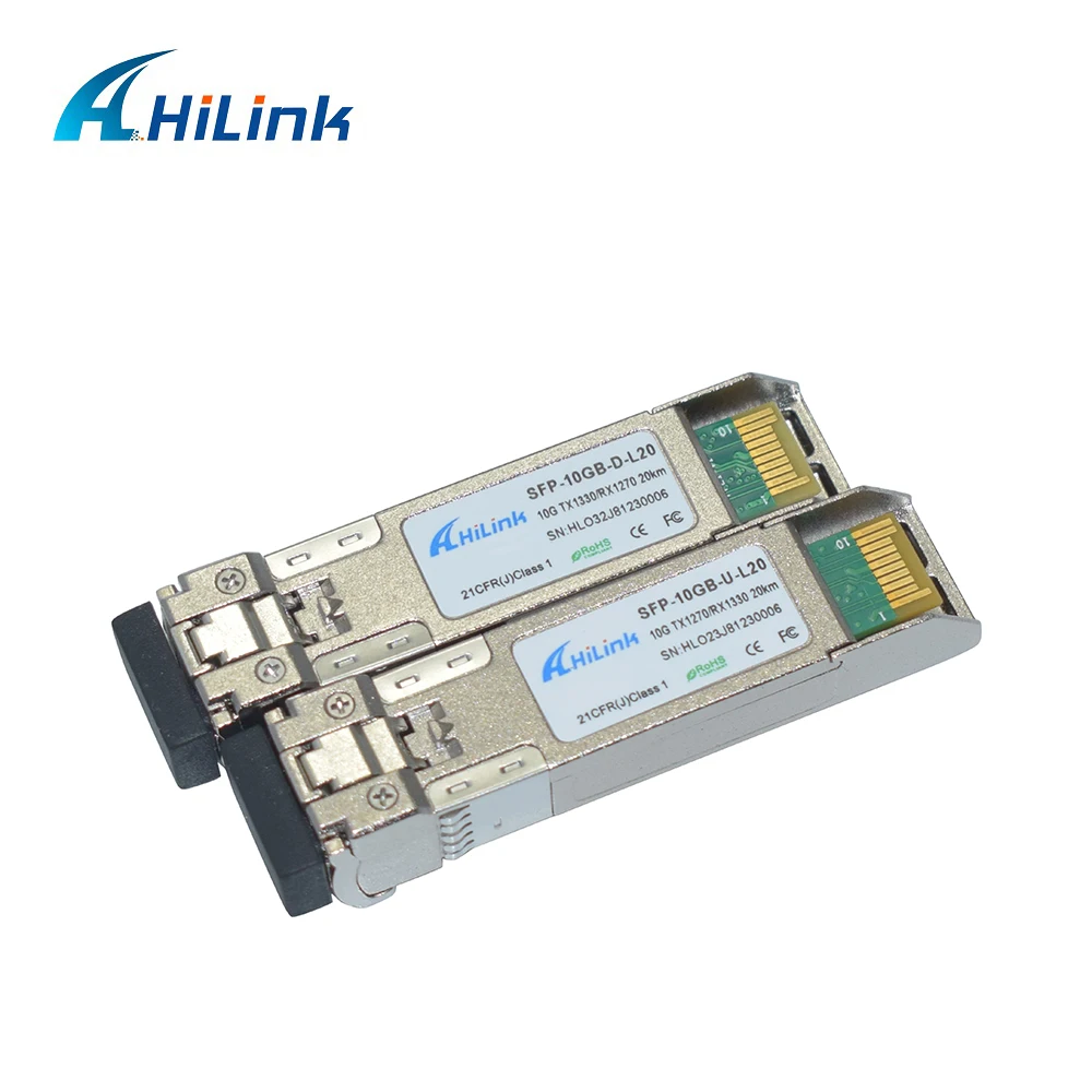 (1 20 пар) 10G SFP + BIDI Tx1330nm/Rx1270 Tx1270nm/Rx1330nm 20km трансиверы оптоволоконный модуль|sfp optical