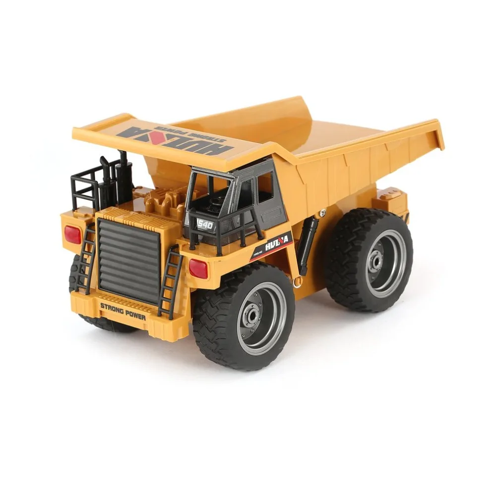 HUINA 1540 RC самосвал 1/18 2,4G 6CH сплав версия вращение на 360 градусов строительный автомобиль игрушка подарок для 8 детей