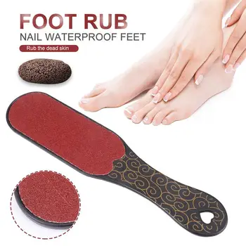 

2pcs Foot Grinding Tool Portable Plastic Long Handle Callus Remover Foot Scrubber Pedicure Tool for Salon Women Home