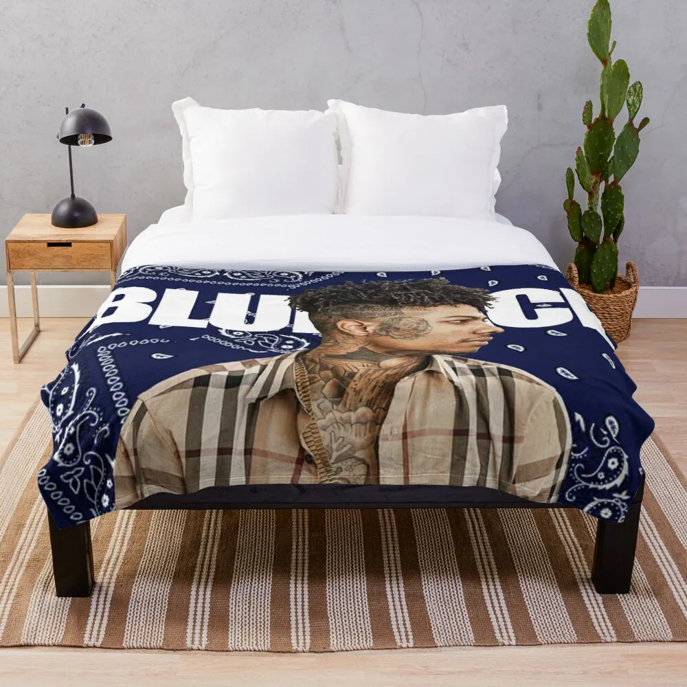 

Blueface Throw Blanket Soft Sherpa Blanket Bed Sheet Single Knee Blanket Office Nap Blanket