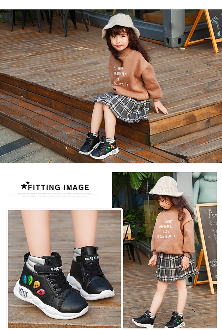 Весна AndAutumn 2019Children'sShoesCasualShoesGirlsSkidproofRunningShoesStudentsWinterTrend