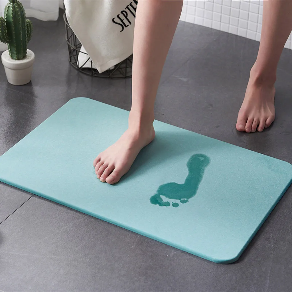 Набор ковров для ванной комнаты Diatom грязевой Противоскользящий абсорбирующий Быстросохнущий ультра абсорбирующий коврик для ванной комнаты коврик для ванной#35