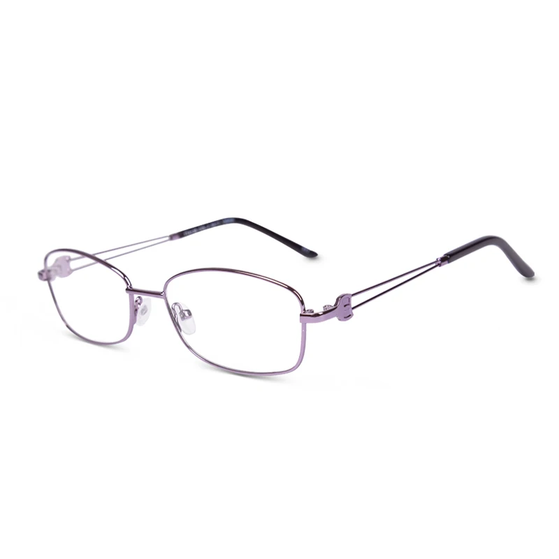 Модные очки с прозрачными линзами для женщин, металлическая оправа, оптические очки для мужчин, винтажные мужские оправы для очков, очки по рецепту TT4138 - Цвет оправы: C02Purple