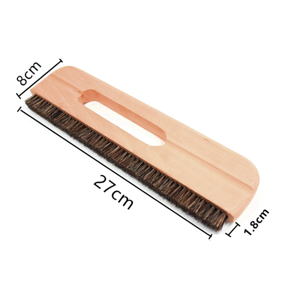 1PC Bristle Roller DIY Wooden Handle Paperhanging Horsehair Wall Sticker Brush Painting Paste Hand Tools