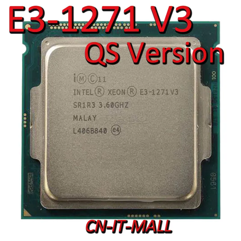 Pull Xeon E3-1271 V3 QS 3 6 ГГц 8 Мб 4-ядерный 8-поточный процессор LGA1150 | Компьютеры и офис