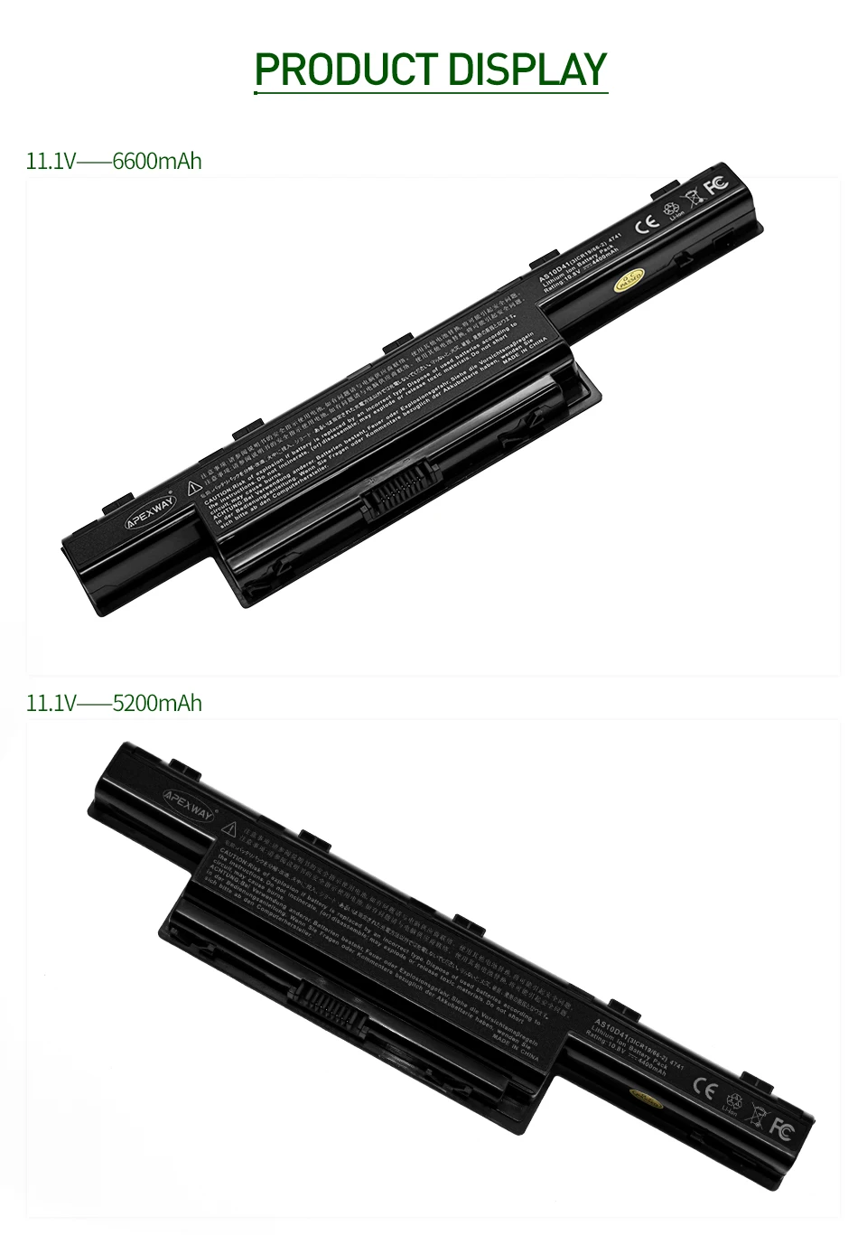 ApexWay 11,1 В ноутбука Батарея для acer V3 571G AS10D41 as10d51 AS10D73 AS10D5E AS10d31 AS10D81 5750 5750G 5742G 5552G 57