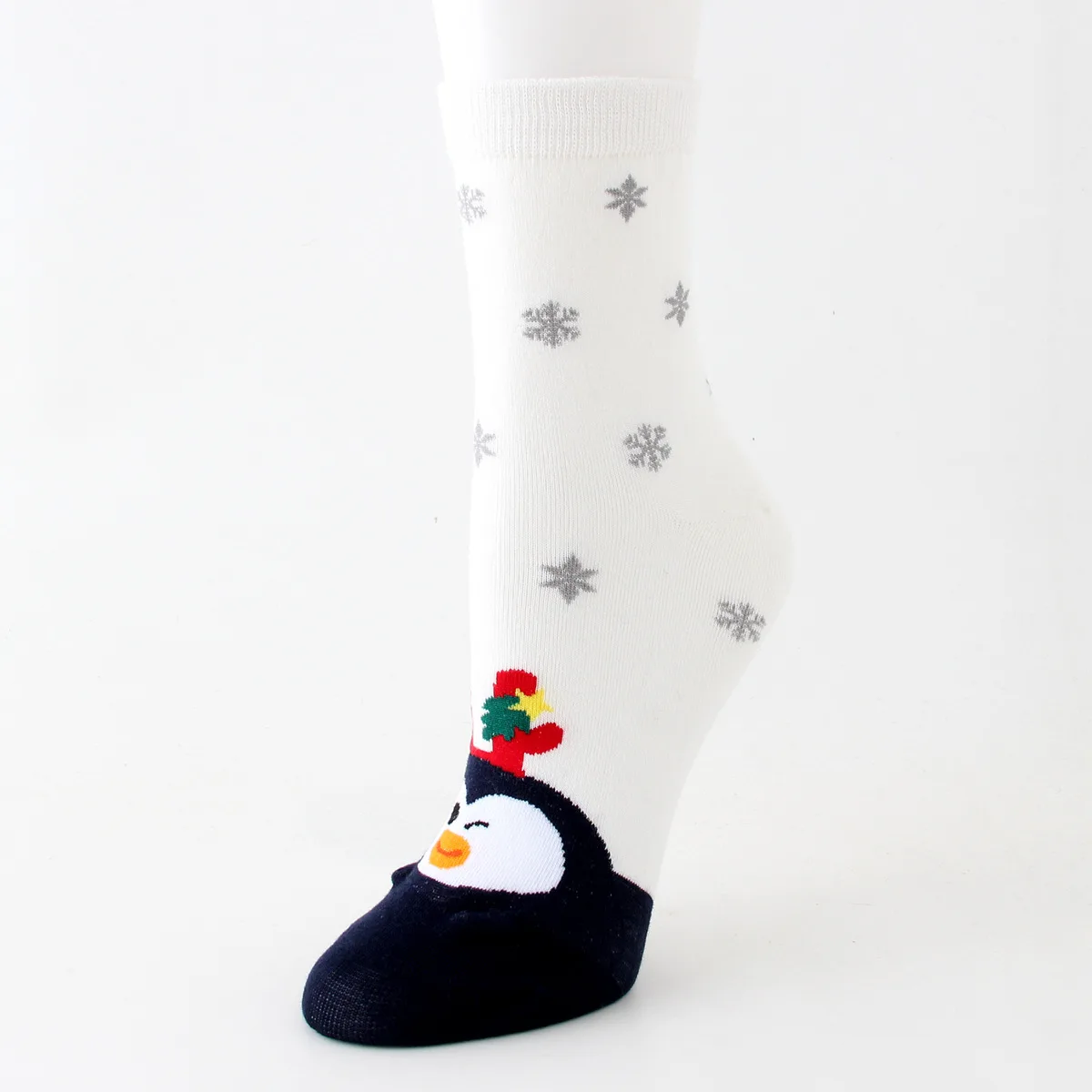 23 стиля, женские рождественские носки, повседневные зимние носки, носки с оленем Давида, хлопковые теплые женские Рождественские Носки с рисунком, подарочные носки с лосем - Цвет: 9