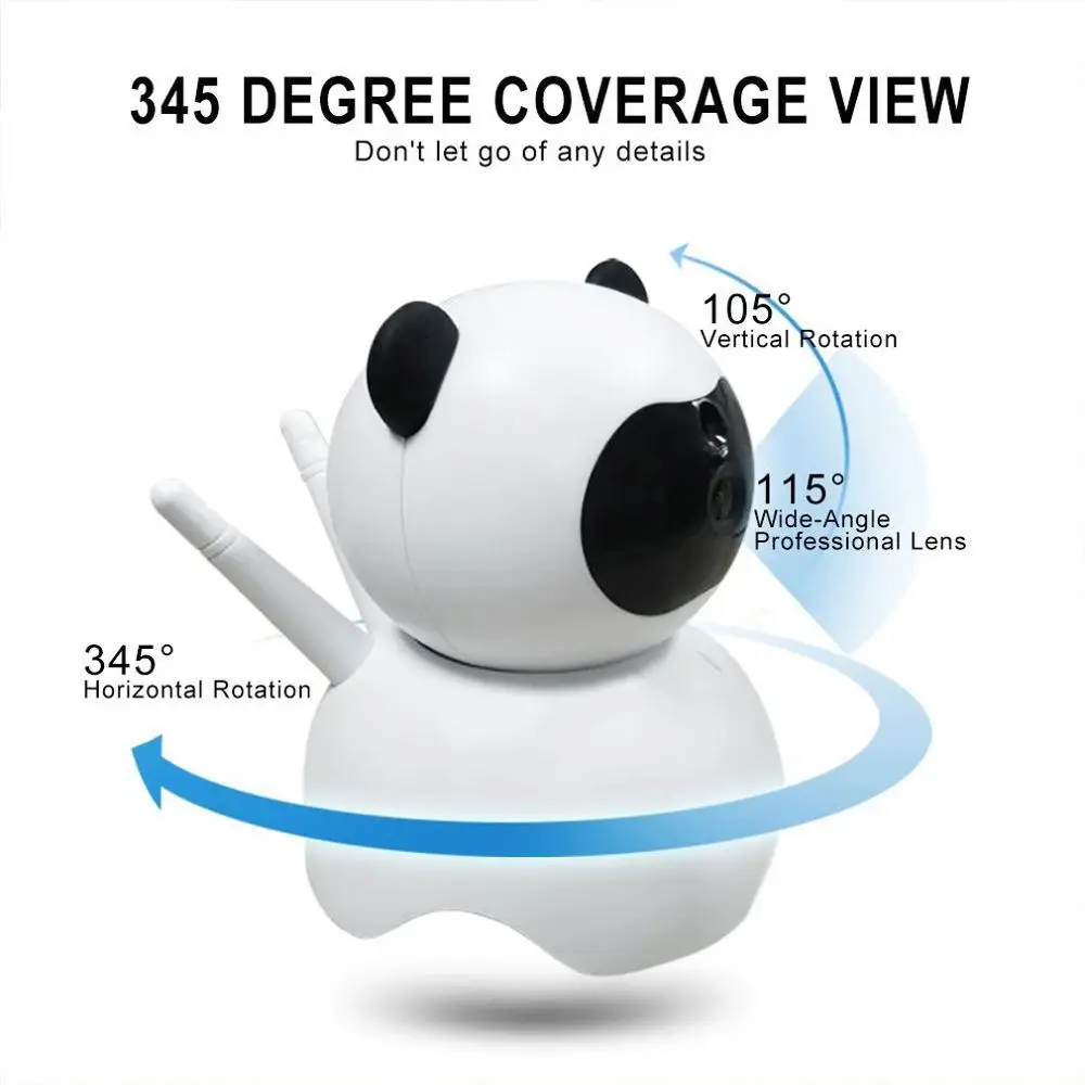 Умная беспроводная Wi-Fi мини-камера безопасности 720P с функцией ночного видения, дистанционный доступ Wifi, дистанционное управление, голосовая домофонная сигнализация, мониторинг