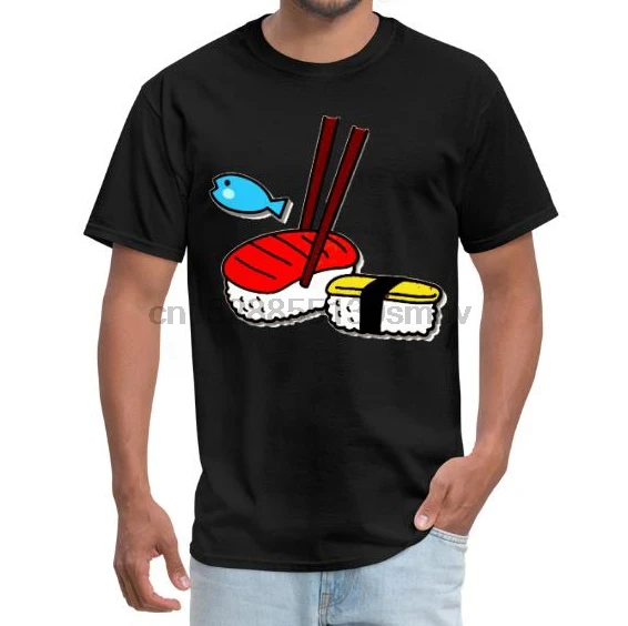 Мужская футболка Sushi-мужская женская тройники топ | одежда