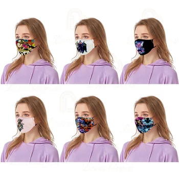 

3pcs Reusable Cotton Anti Dust Mask Cosplay Face Masks Funny Expression Mouth Muffle Cover for Men Women Boy Girls Kids