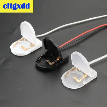 

cltgxdd 5PCS CR2032 Button Coin Cell Battery Socket Holder Case Cover With ON-OFF Switch 3V battery Storage Box