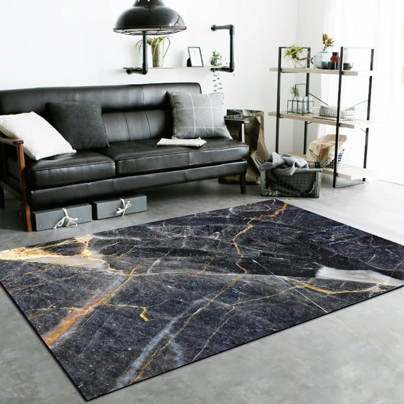 Abstract Jade Marble Pattern Area Rugs Livingroom Decor Carpet Bedroom Bedside Kids Play Tent Tapete Kitchen Anti-Slip Floor Mat
