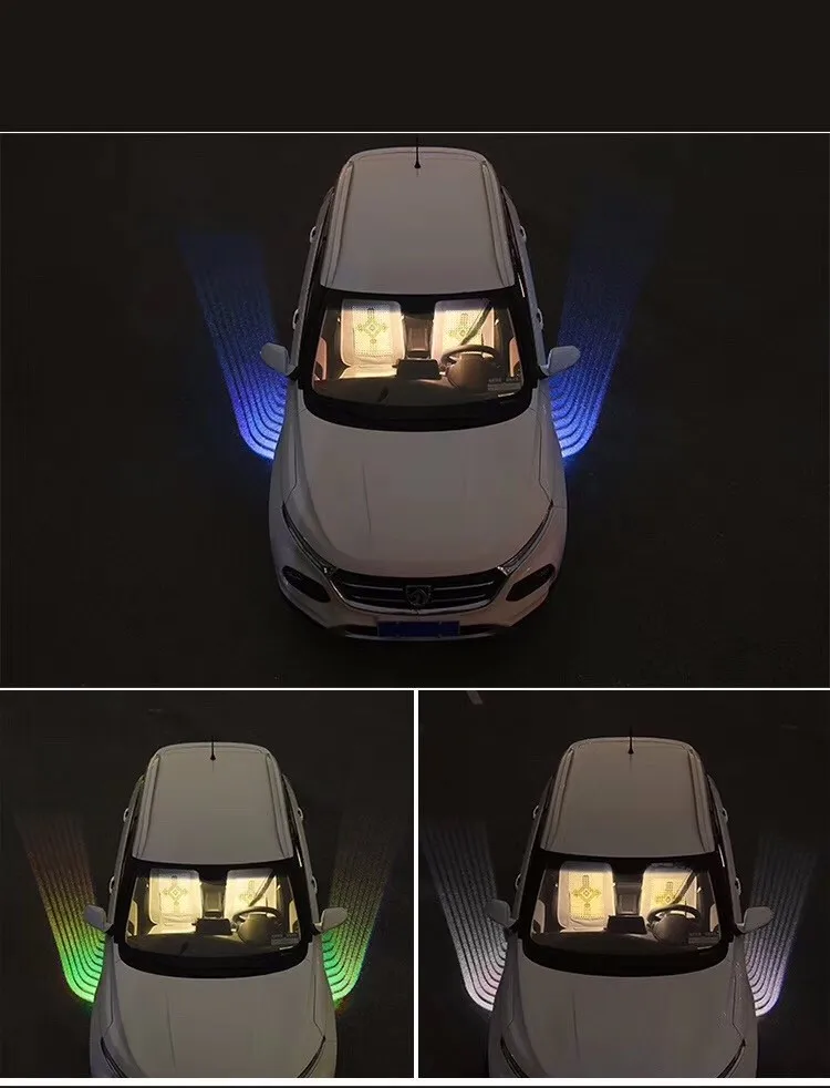  RQXR led welome light angel wing ground blanket lamp daytime running light for saab ssangyong subar - 4000177310130