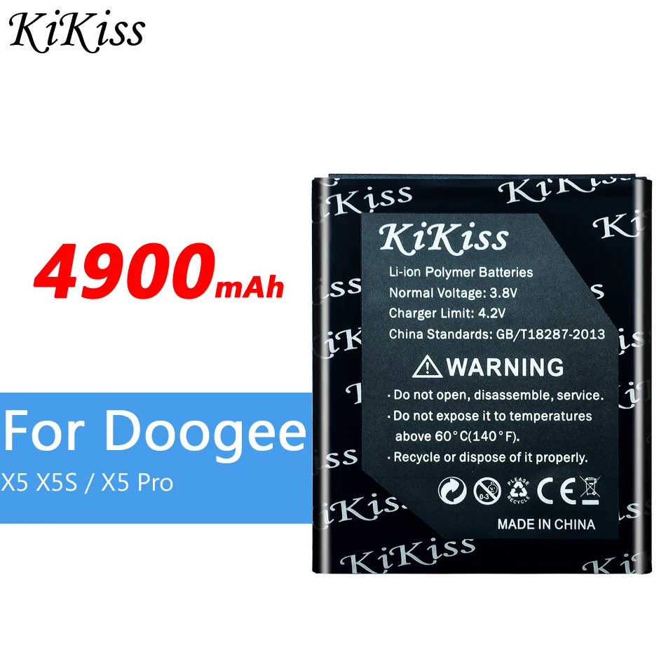 Аккумулятор KiKiss Для Doogee X5 Pro Max X5S T6 T5 Lite F5/Oukitel K6000/Ulefone Power/Homtom HT6 BAT16484000