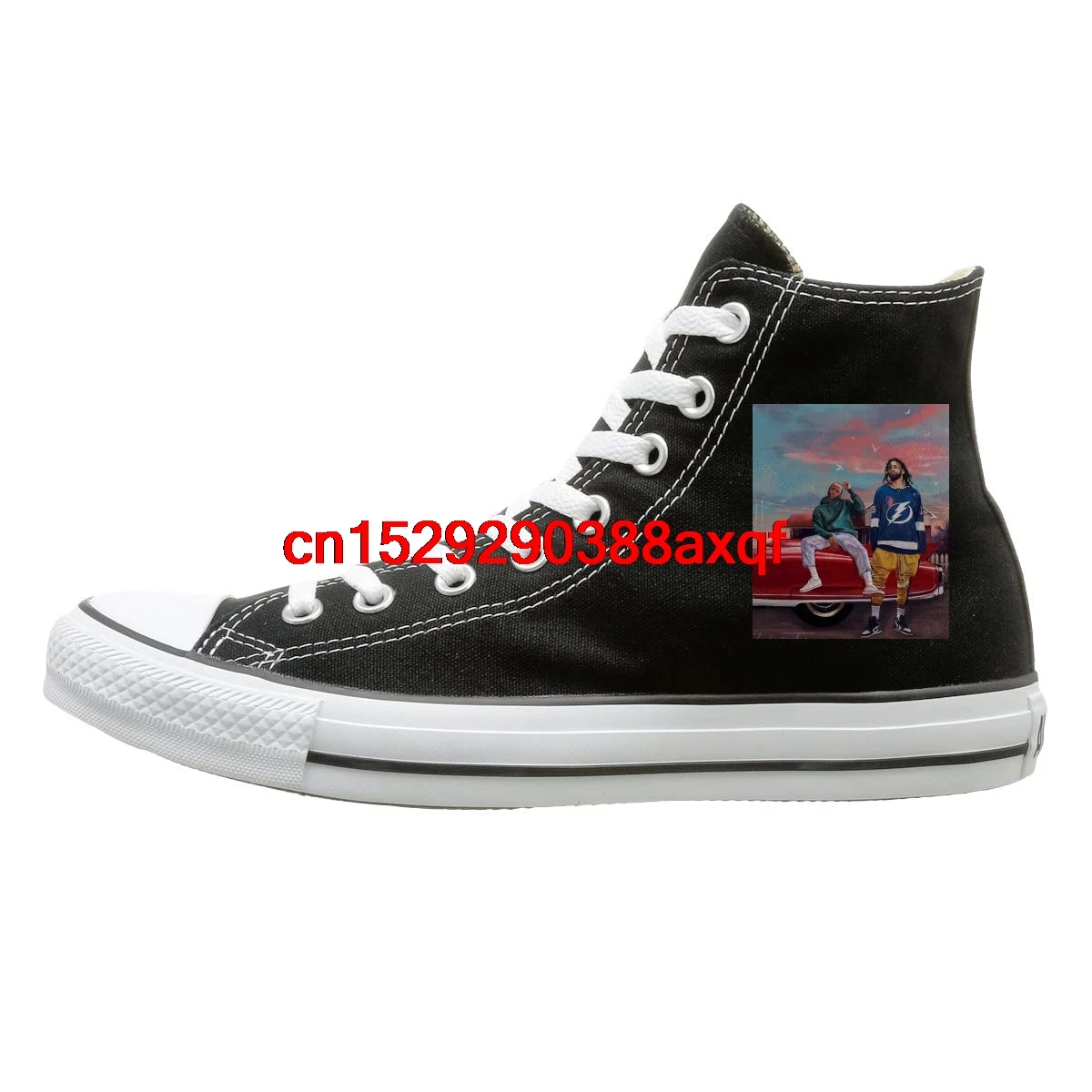 

High-top Canvas Shoes Sneaker J.-Cole Casual Walking Shoes for Mens Womens