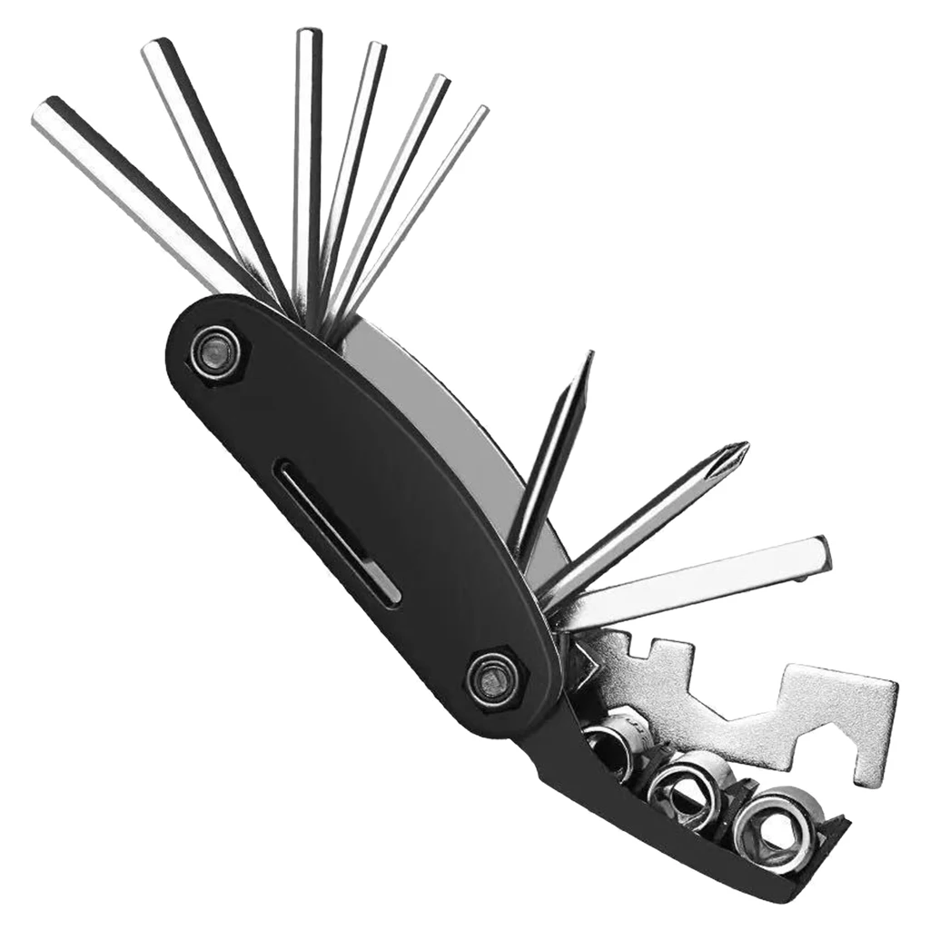 Portable Socket MTB Mountain Cycle Multipurpose Wrench Touring Pocket Multi Tool Screwdriver Motorcycle Bicycle Bike Allen Fix