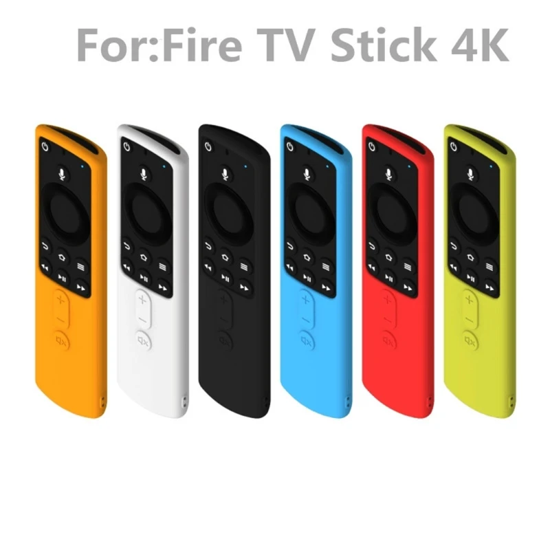 

Silicone Protective Case Home Remote Control Cover Lattice Design Practical Durable Anti Slip Lightweight For Fire TV Stick 4K