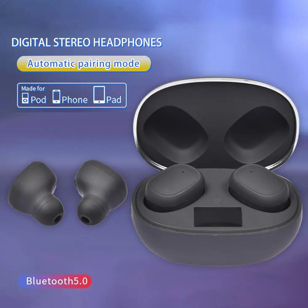 Новинка, TWS, Bluetooth наушники, гарнитура, 5,0, настоящая беспроводная, двойная, в уши, цифровой дисплей, стерео наушники, интеллектуальное шумоподавление