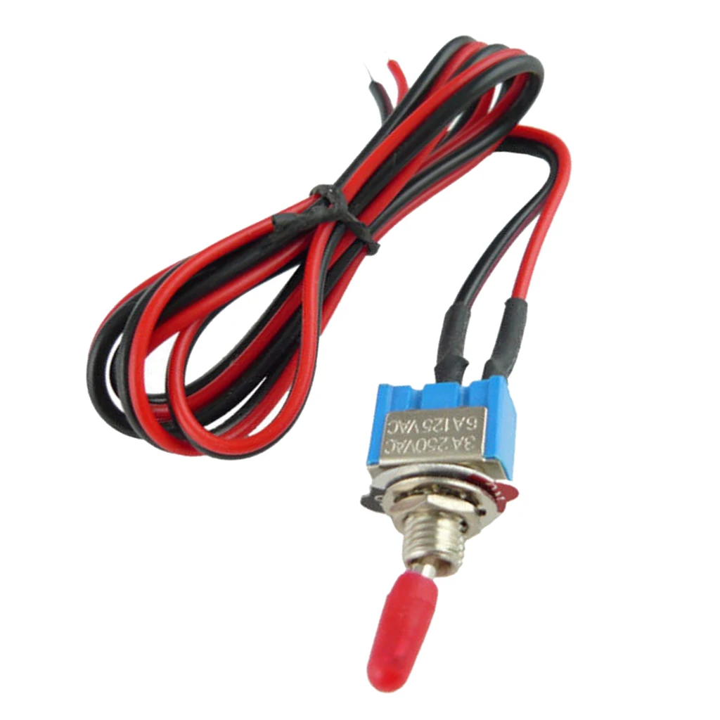 Security Alarm Pre-Wired On/Off Mini Toggle Switch 24inch 12V