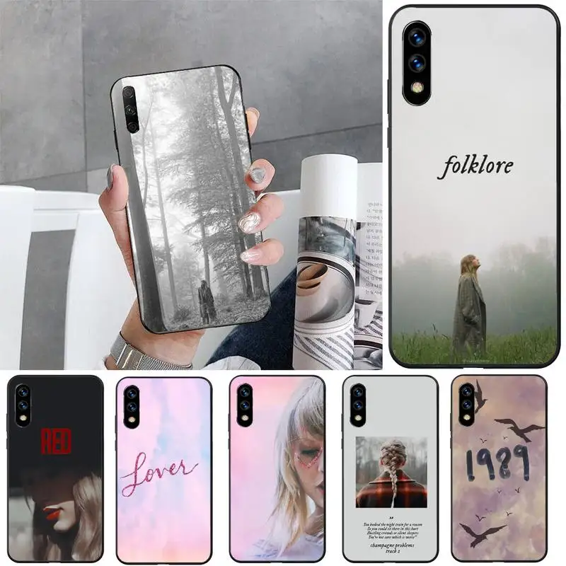 Red Folklore Album Of-Taylor Phone Case For Huawei G7 G8 P7 P8 P9 P10 P20 P30 Lite Mini Pro P Smart Plus Cove Fundas | Мобильные