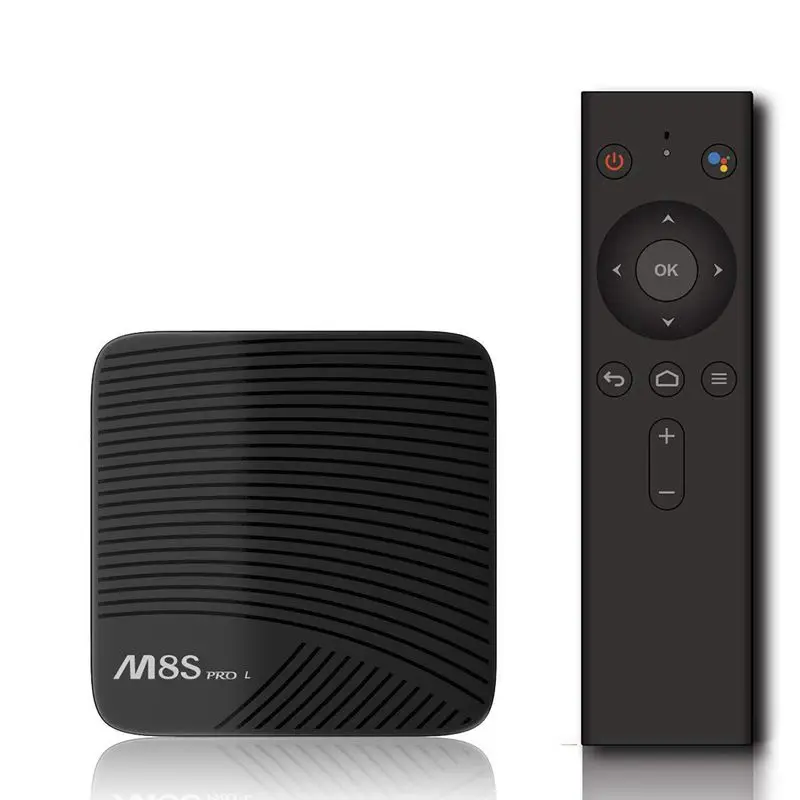 

Android TV BOX, Newest M8S PRO L Android 7.1.2 Octa-Core 64bits 4K smart TV BOX with Bluetooth Voice Remote, 3GB RAM 32GB ROM, 2