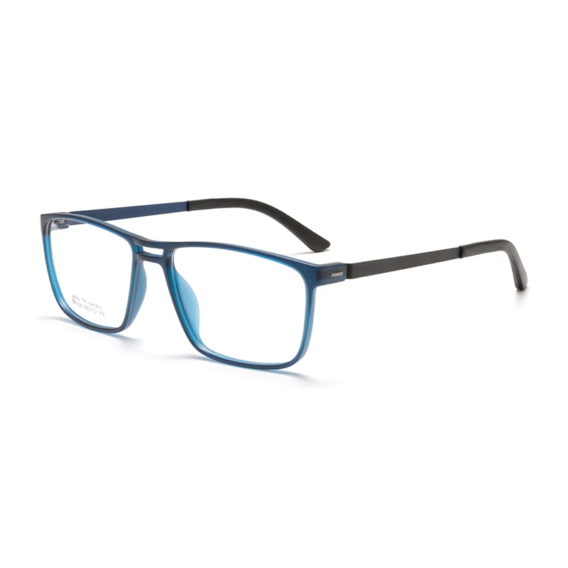 Matte Blue TR очки с эффектом памяти, оправа для мужских очков с пружинным шарниром, оправа для очков, винтажные очки, оптическая оправа для очков, близорукость, мужские оправы для очков - Цвет оправы: Matte Blue