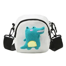 Милая сумка через плечо с мультипликационным принтом; модная сумка через плечо для девочек и мальчиков; сумка-мессенджер; сумочка; кошелек; Кошельки для монет