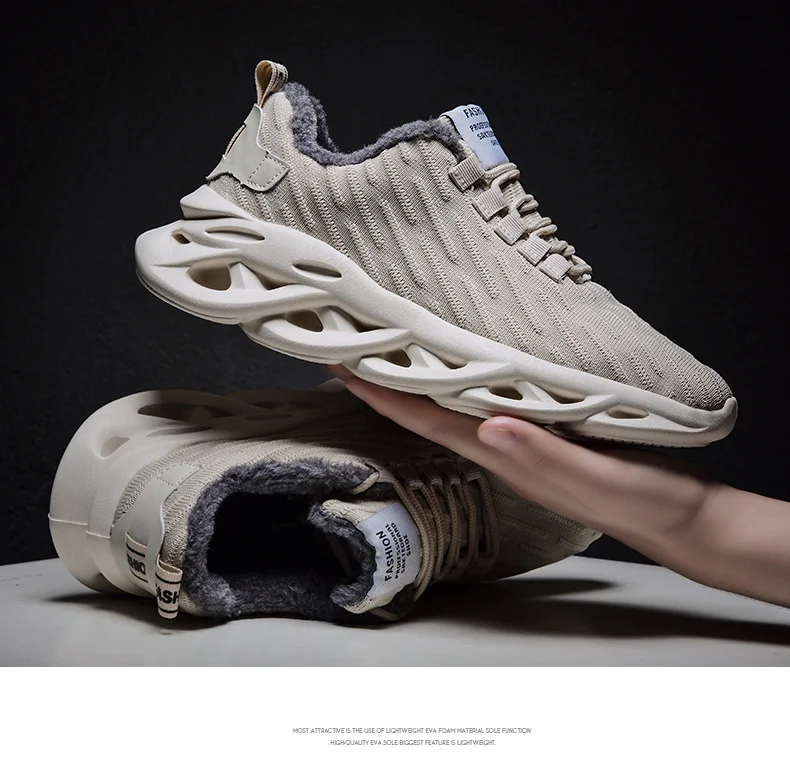 Мужская теннисная обувь; Tenis Masculino; коллекция 2019 года; сезон осень-зима; Новинка; уличная теплая спортивная обувь; удобные плюшевые
