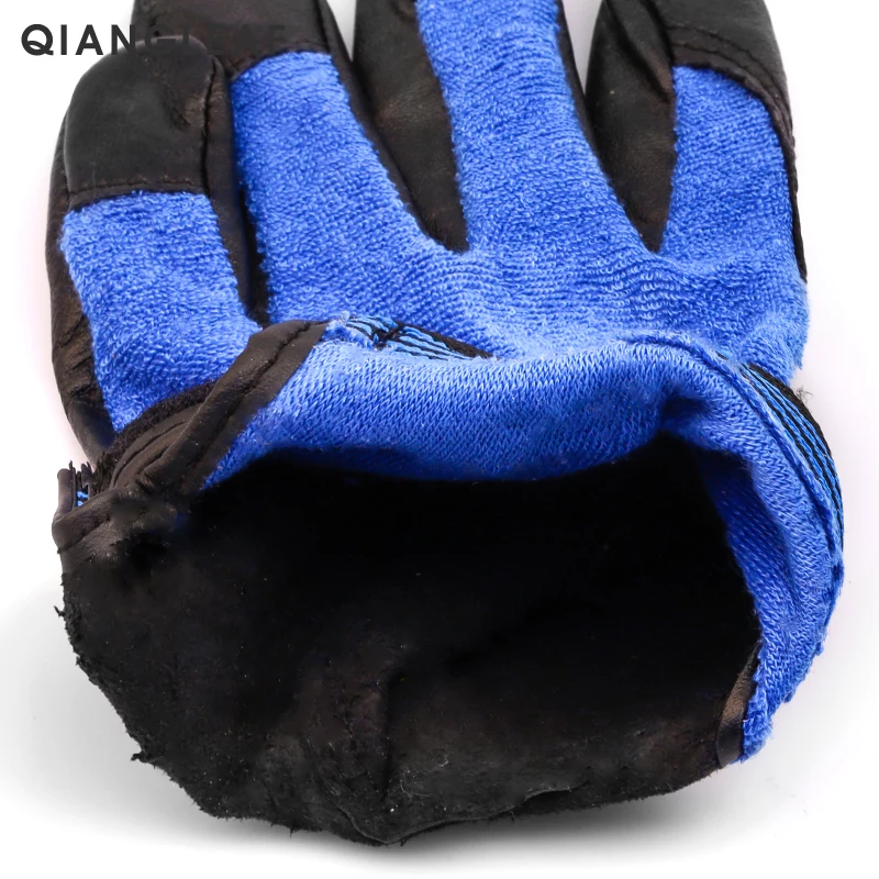 QIANGLEAF абсолютно новые рабочие защитные перчатки из овечьей кожи для работы на открытом воздухе, вождения, садоводства, защитные перчатки 508YP
