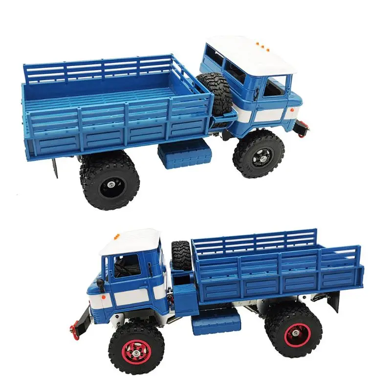 Metal Wheel Rim with Rubber Tire Upgraded Spare Parts for WPL Henglong C14 C24 4x4 Truck Crawler R7RB