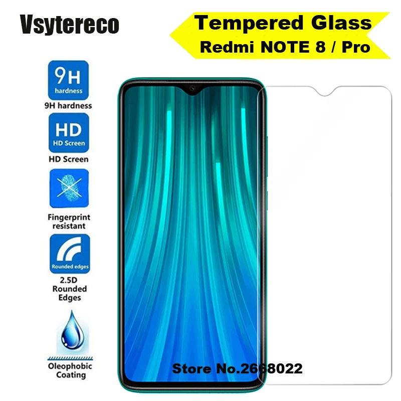 

Tempered Glass For Xiaomi Redmi Note 8 Glass Screen Protector 2.5D 9H Tempered Glass For Redmi Note 8 Pro Protective Film 2PCS