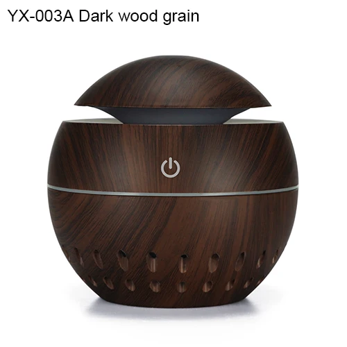 Dark wood grainA Гриб ароматерапия машина для дома и офиса Мелкая бытовая техника USB увлажнитель древесины креативный полый увлажнитель подарки для дома - Цвет: Dark wood grainA