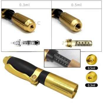 

High Pressure Hyaluronic Pen Anti Wrinkle Lifting Lip Atomizer Acid Injection Pen with Ampoule Head Syringe Needle for lip fille