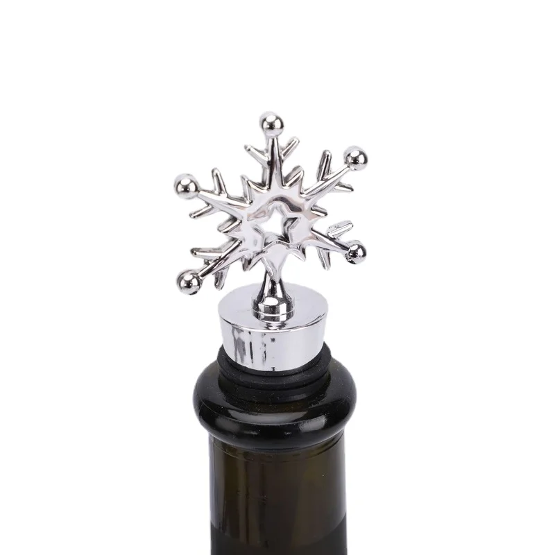 

Bar Decor Tools Creative Wine Stopper Champagne Fresh-keeping Sealing Bottle Stopper Snowflake Crown Shape Wine Bottle Stopper