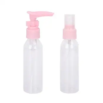 

2Pcs Transparent Empty Spray Bottles 60ml Plastic Mini Refillable Container Empty Cosmetic Containers Travel Toxic Free And Safe