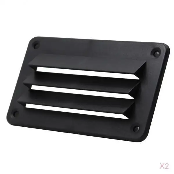 RV Car Marine ABS Plastic Slot Louver Vent AirVent Grille Cover Ventilation