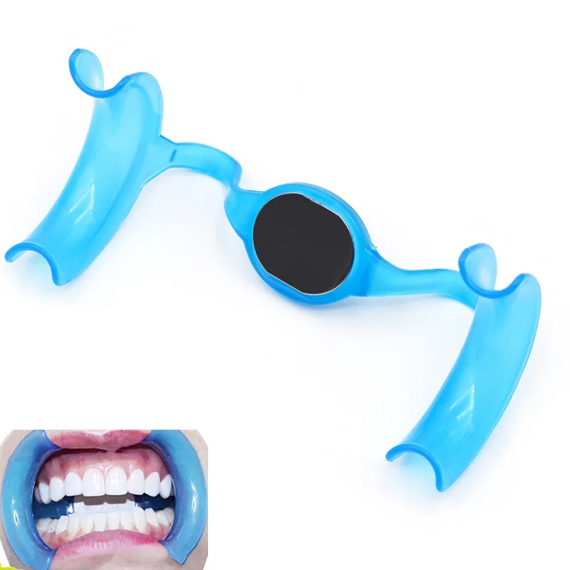 5pcs/10pcs Dental M Type Mouth Opener Lip Cheek Retractor with Mirror Dentist Material Dentistry