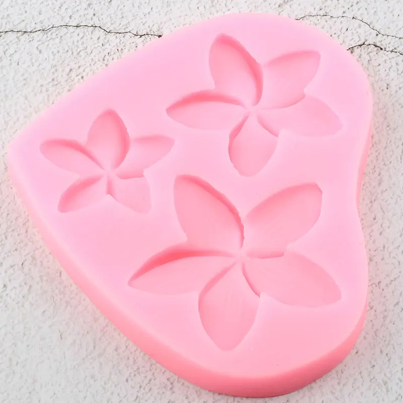 Sugarcraft Плюмерия силиконовые формы в виде цветка помадка для кекса форма для украшения торта инструменты Конфеты Форма для шоколада формы для мастики