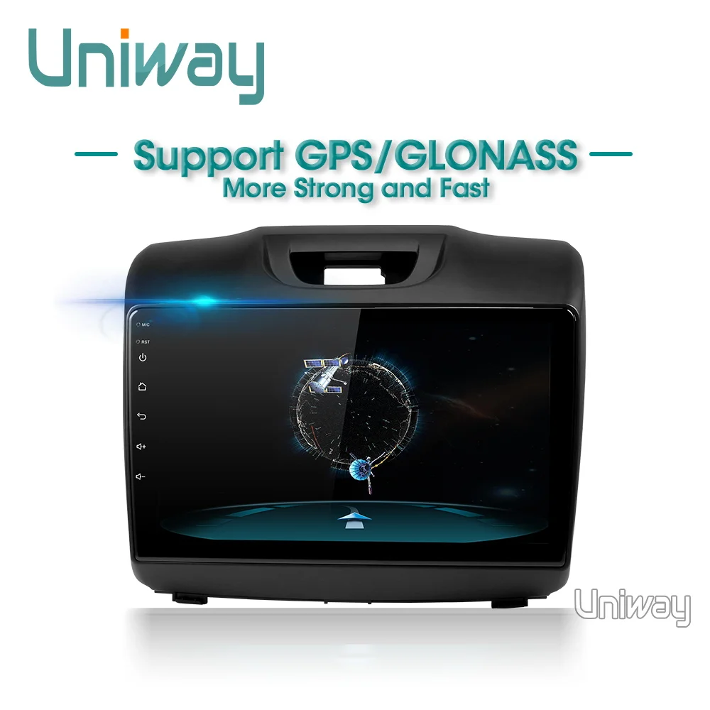 Flash Deal uniway android 8.1 car dvd for Chevrolet S10 ISUZU D-MAX 2015-2018 car radio gps navigation  with steering wheel Navigation GPS 2