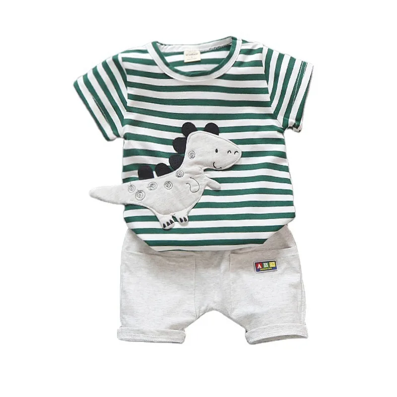 

New Summer Baby Boys Girl Fashion Clothes Children Cartoon T-Shirt Shorts 2Pcs/sets Infant Cotton Costume Kids Casual Sportswear