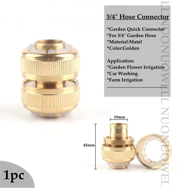 1pc Garden Hose Connectors Garden Irrigation Quick Connector Faucet Adapters Pipe Hose Repair Fittings Water Tap Adapter 