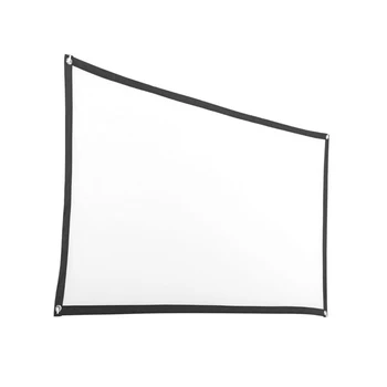 

Folding Projector Curtain Anti-light Screen Home Outdoor Office Portable 3D HD Projector Screen 159 * 90CM