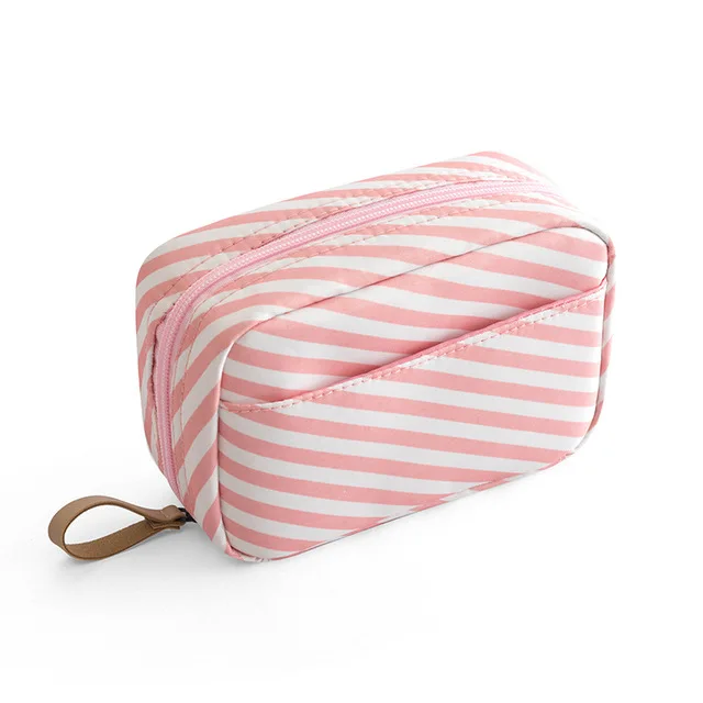 Мини-косметичка для женщин портативный для мобильного телефона и помады хранения косметики сумки Дорожная сумка для покупок коробка для салфеток - Цвет: Stripes Big