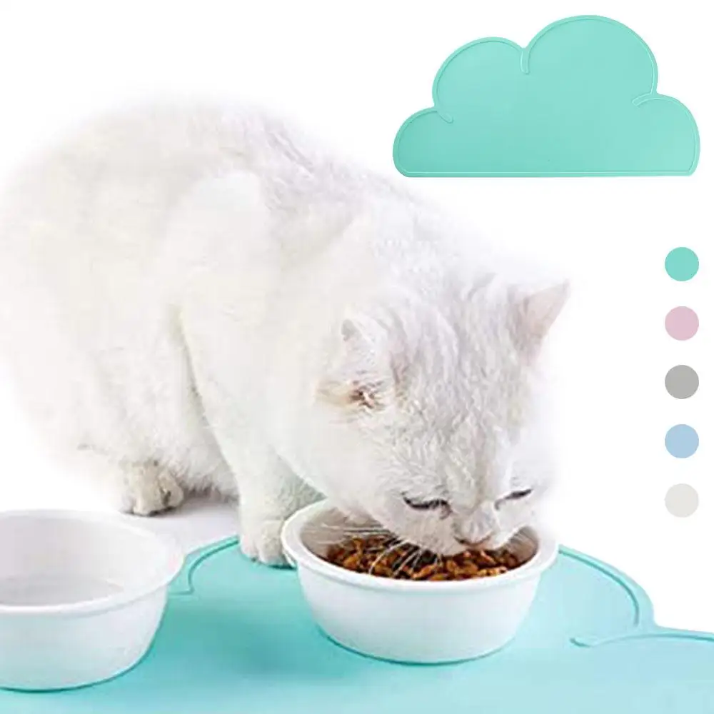 Силиконовый водонепроницаемый нескользящий коврик для кормления домашних