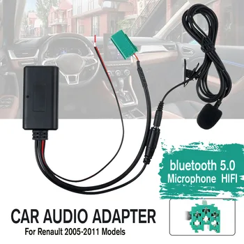 

Wireless Music HIFI bluetooth 5.0 Aux Audio Music USB Cable Adapter Microphone MIC for Renault 2005-2011 Models