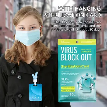 

Disinfectant Disinfection Card Portable Disinfection Sodium Chlorite Convenient Body Skin Carry Office Safety Chlorine