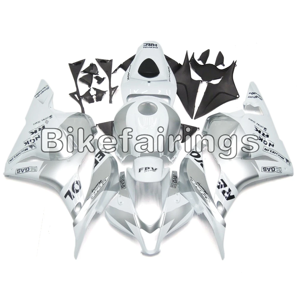 Капоты для Honda CBR600RR F5 2009 2010 2011 2012 полный комплект кузова вставные обтекатели-Repsol белый и серебристый