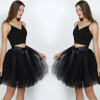 

15 Colors Women Adult 7 Layers Tulle Mesh Midi Tutu Skirt Solid Color Ballet Dance Costume Satin Lace Up Bowknot Petticoat Dress